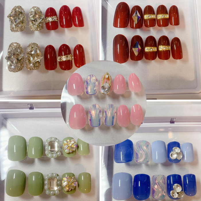 24-Piece Reusable Fake Nail Tips