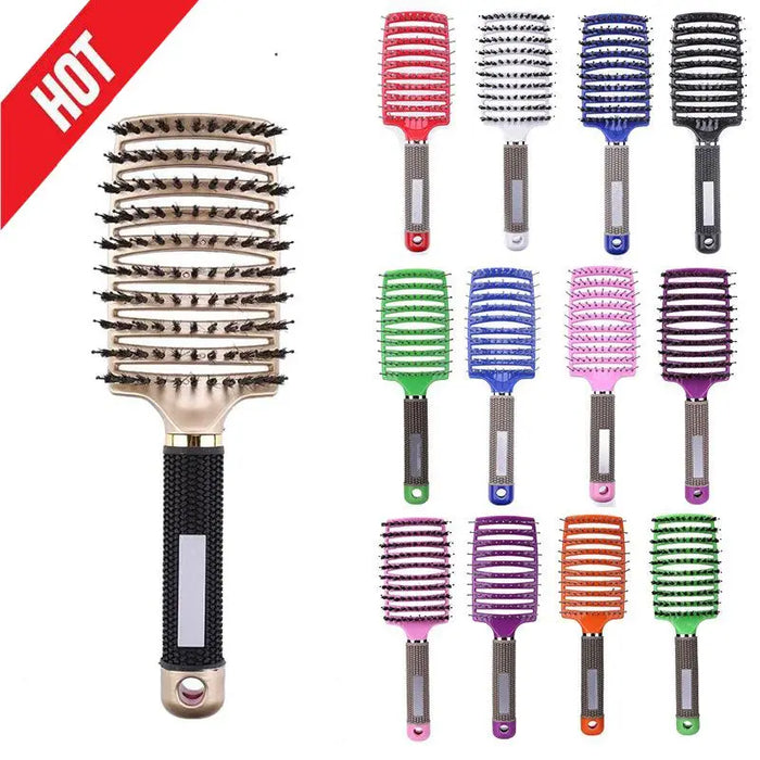 1 PC Hair Scalp Massage Comb Hairbrush Bristle Nylon Women Wet Curly Detangle Hair Brush for Salon Hairdressing Styling Tools