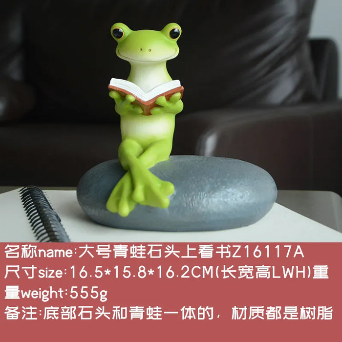 Everyday Collection Animal Frog Fairy Garden Figurines Miniature Landscape Home Decoration Accessories Birthday Gift Souvenirs