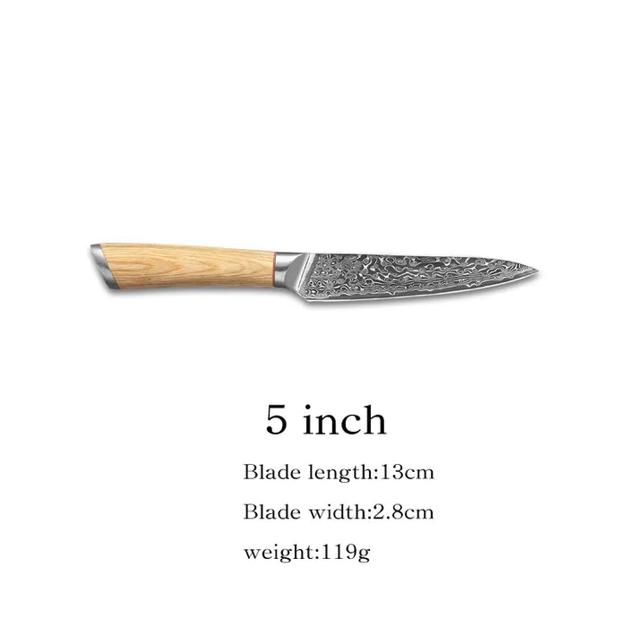 67-layer steel V gold 10 Damascus kitchen knife chef Gyuto Santoku Cleaver Paring Steak Slicing Utility Boning Salmon