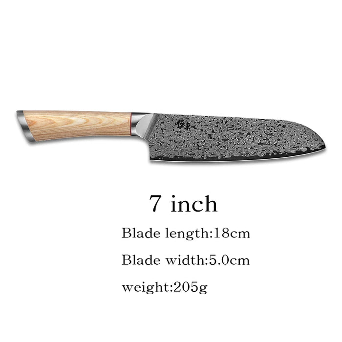 67-layer steel V gold 10 Damascus kitchen knife chef Gyuto Santoku Cleaver Paring Steak Slicing Utility Boning Salmon