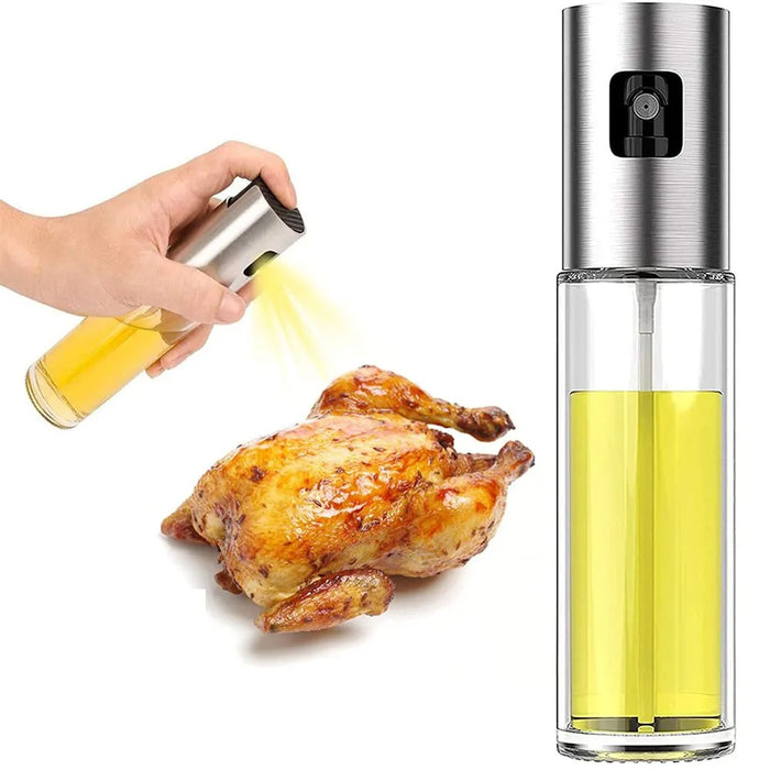 Glass Oil Sprayer for Cooking Olive Spray Mister for Salad BBQ Kitchen Baking Empty Vinegar Bottle