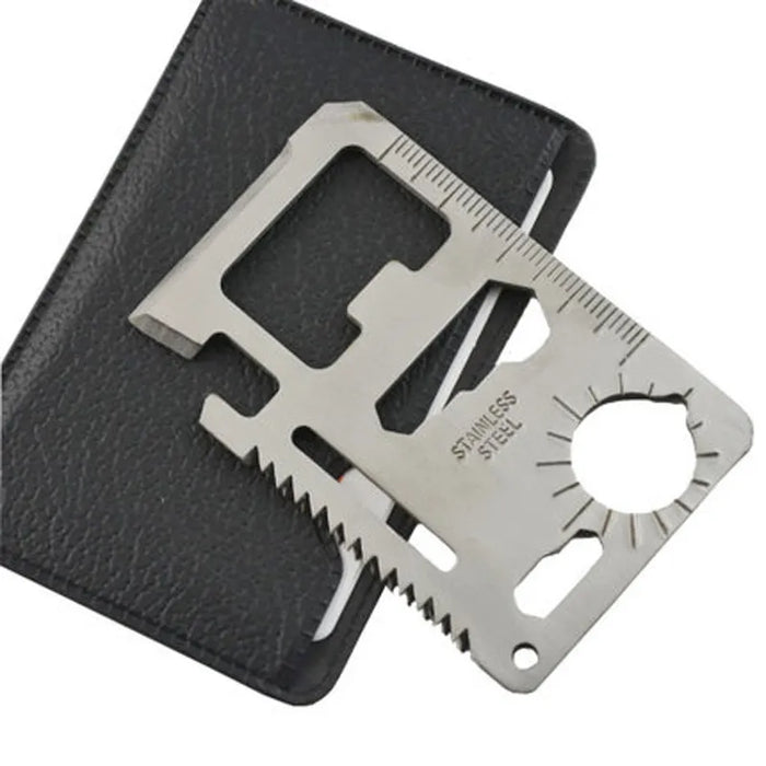 Camping Multi Purpose Tool 11 in 1 Multifunction Card Knife Pocket Survival Outdoor Surviving Tools keychain knife