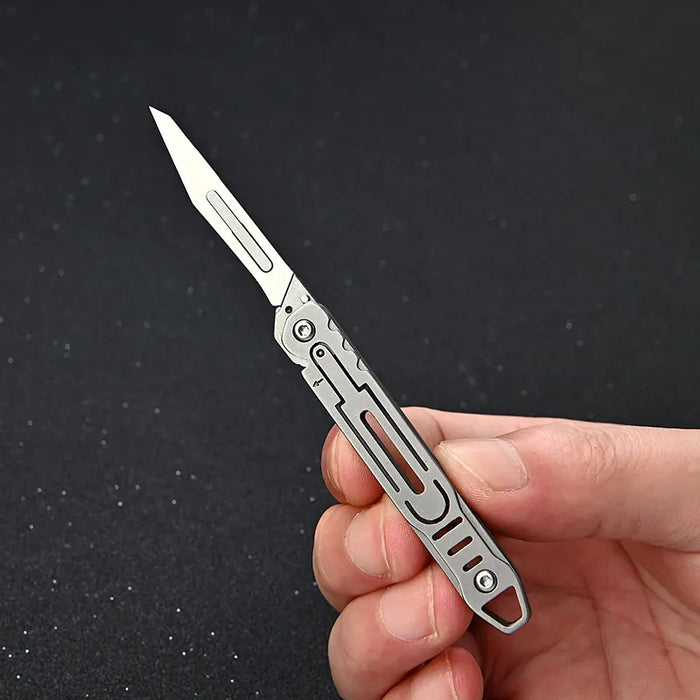 NEW NO11 Replaceable Blades Scalpel Folding Knife Quick Open Portable EDC Pocket Knife 10 Blade Free Useful Tool For Home Office