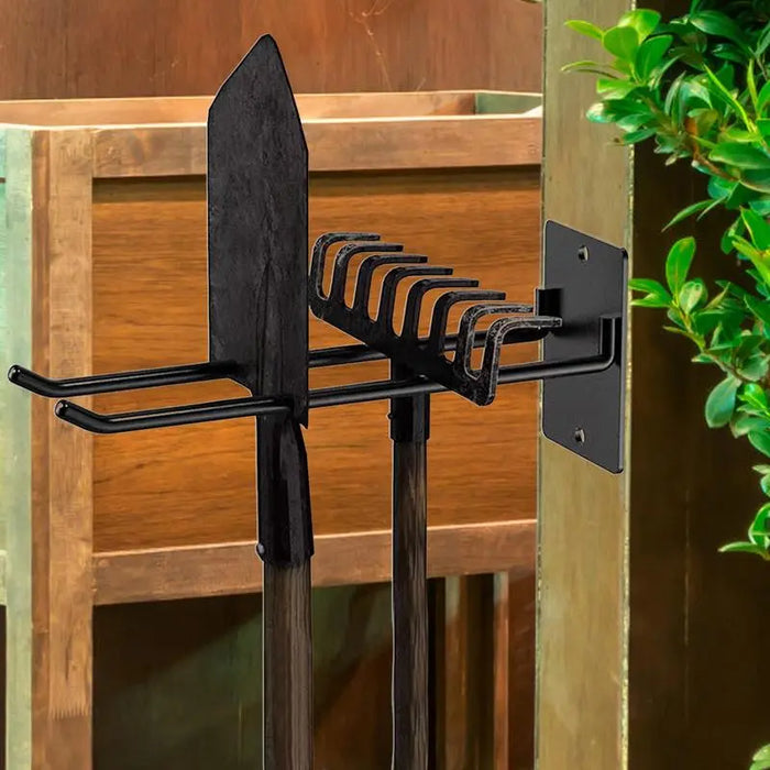 Garden Tool Organizer For Wall Steel Hanging Hooks Multi Purpose Shovel Holder Garage Organization Rakes For Home And Garden