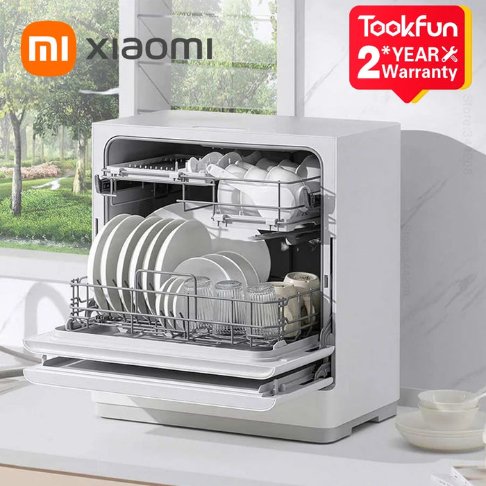 2023 XIAOMI MIJIA Smart Tabletop Dishwasher S1 For Home And Kitchen Appliance Mini Portable Countertop Table Dish Washers