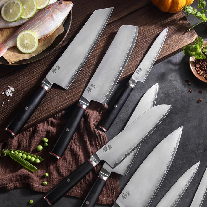 Japan AUS 10 composite steel Forging knife Cleaver Chef Gyuto Filleting Knives Santoku Boning Paring Utillty Seiko knife