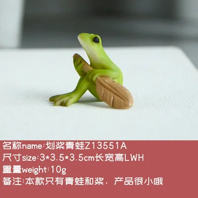 Everyday Collection Animal Frog Fairy Garden Figurines Miniature Landscape Home Decoration Accessories Birthday Gift Souvenirs