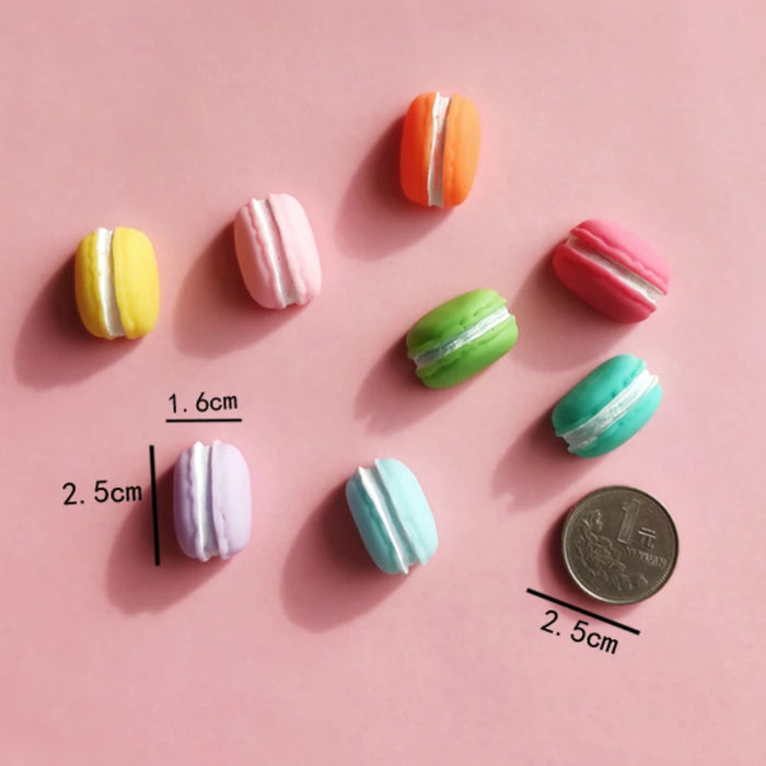 5pcs Cute Simulation of Macaron Refrigerator Magnets A Set of Personality Creative 3D Magnet Home Decoration