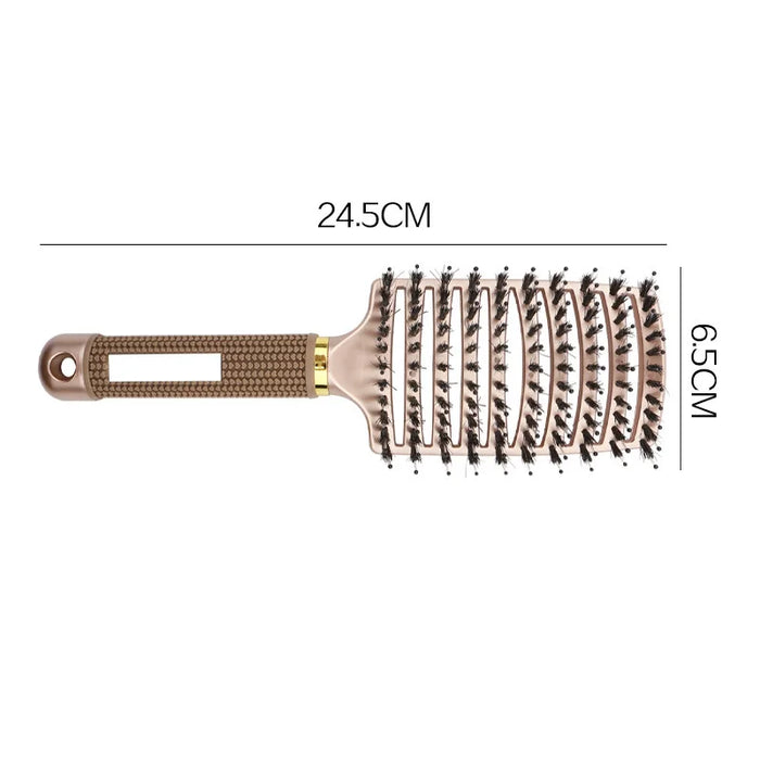 Hair Brush Scalp Massage Comb Hairbrush Bristle Nylon Women Wet Curly Detangle hair brush for Salon Hairdressing Styling Tools