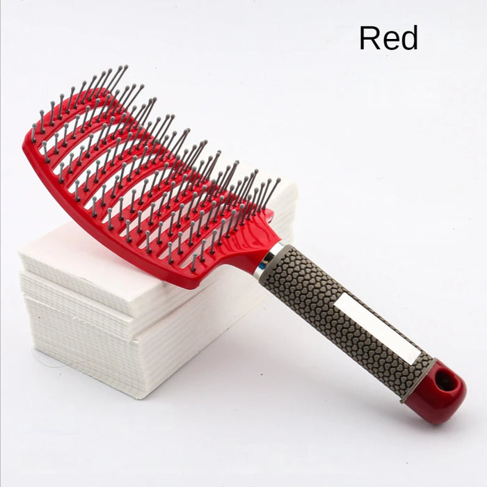 Hair Brush Scalp Massage Comb Hairbrush Bristle Nylon Women Wet Curly Detangle hair brush for Salon Hairdressing Styling Tools