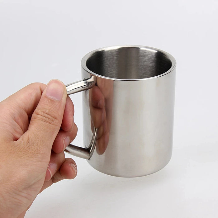 1PCS  200ml stainless steel cup Travel camping outdoor cup drink beer tea kitchen noodle cup with hook handle