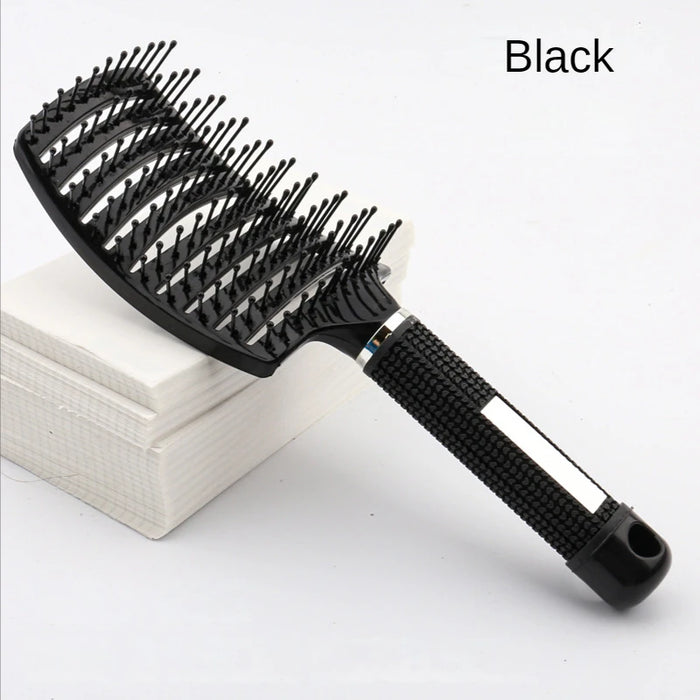 Hair Brush Scalp Massage Comb Hairbrush Bristle Nylon Women Wet Curly Detangle hair brush for Salon Hairdressing Styling Tools