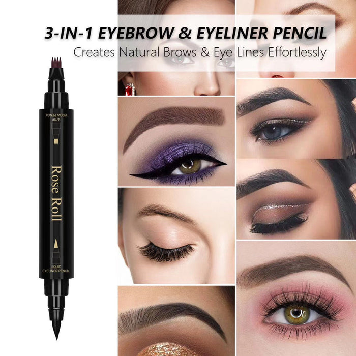 JJMG 3-in-1 Self-Adhesive Eyebrow and Eyeliner Pen