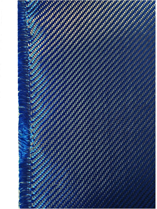 Carbon Fiber Fabrics Cloth Wrap 3k 200g/m2 Twill Weave (Blue)