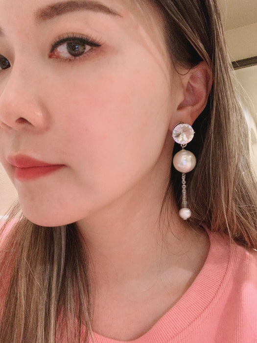 High quality earrings with sterling silver backs