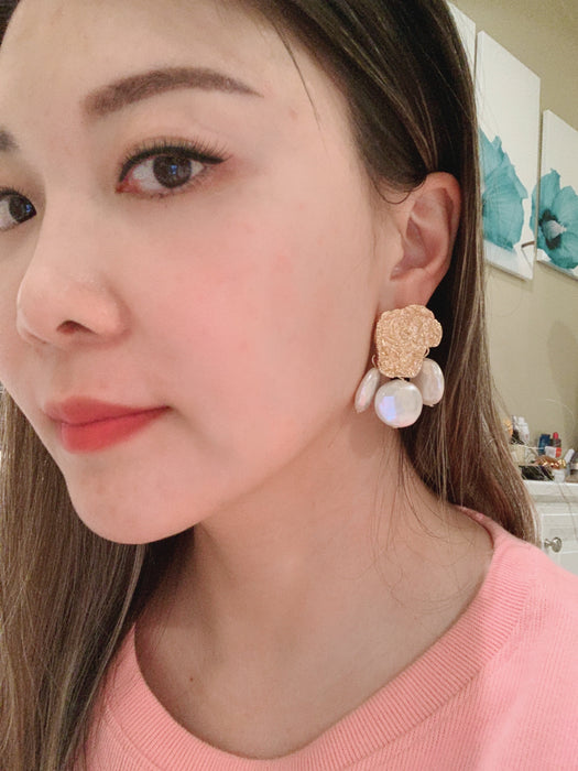 High quality earrings with sterling silver backs