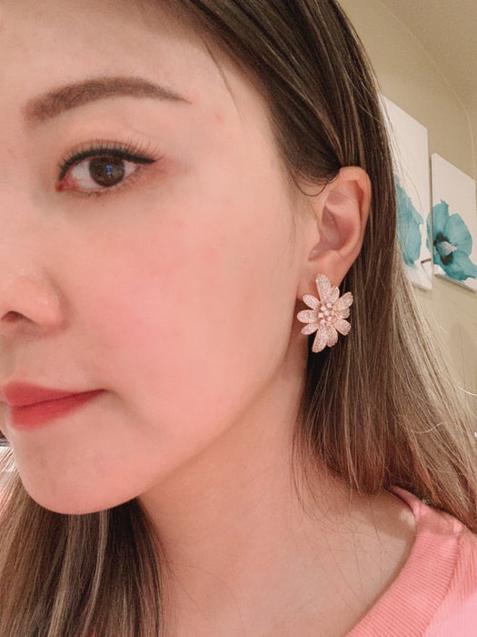 High quality earrings with sterling silver backs