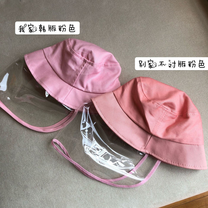 Pink Kids Hat with Faceshield