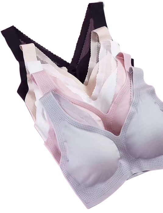 JJMG Women’s Comfortable Sexy Deep V-Back Seamless Bralette