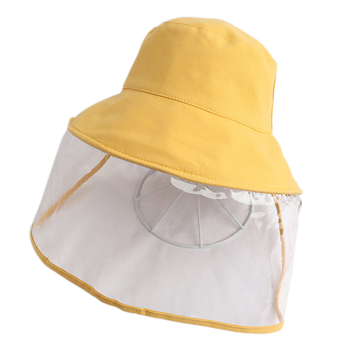 JJMG Kids Clear Full-Face Protective Bucket Hat Shield Washable Breathable