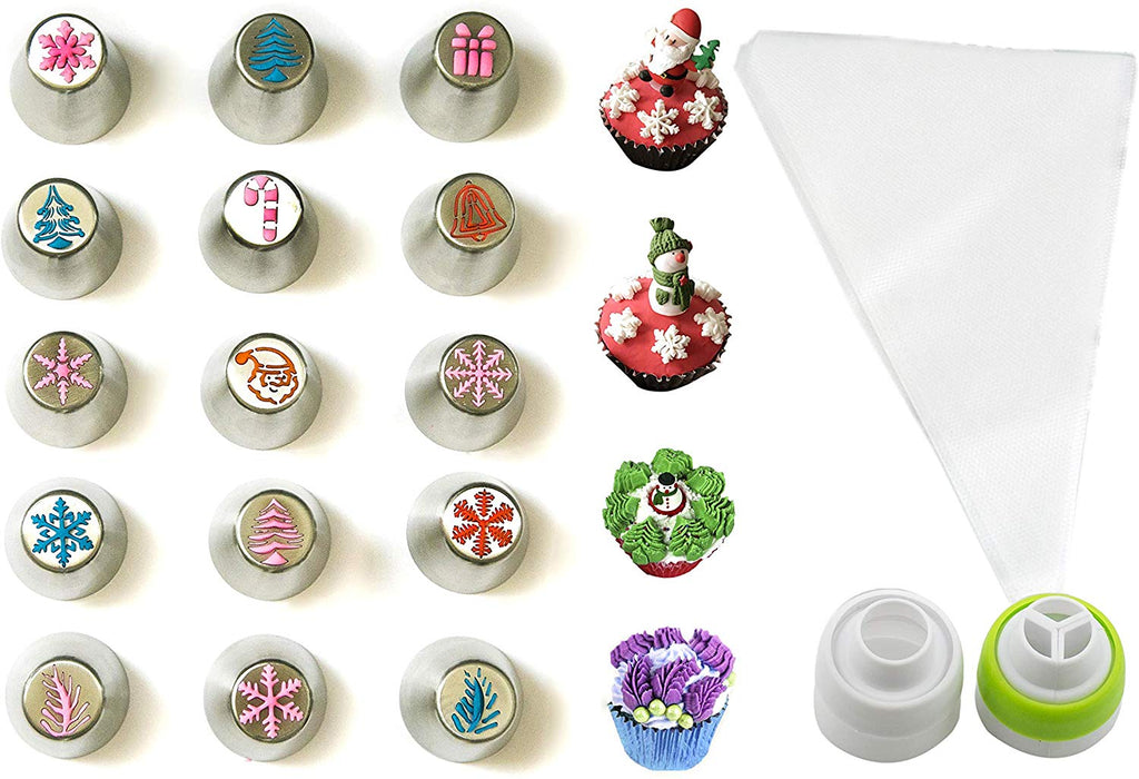 JJMG NEW Russian Icing Piping Tips Christmas Design For Cakes Cupcakes Cookies - Decoration Pastry Baking Tools