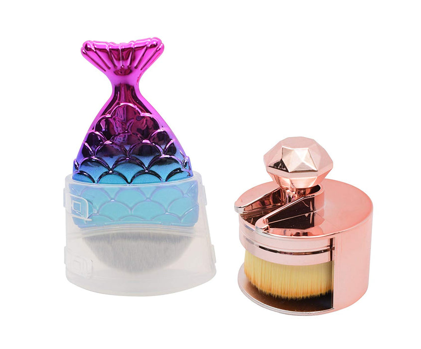 Fishtail Mermaid Bottom Blush Powder Brush (Set of 2)